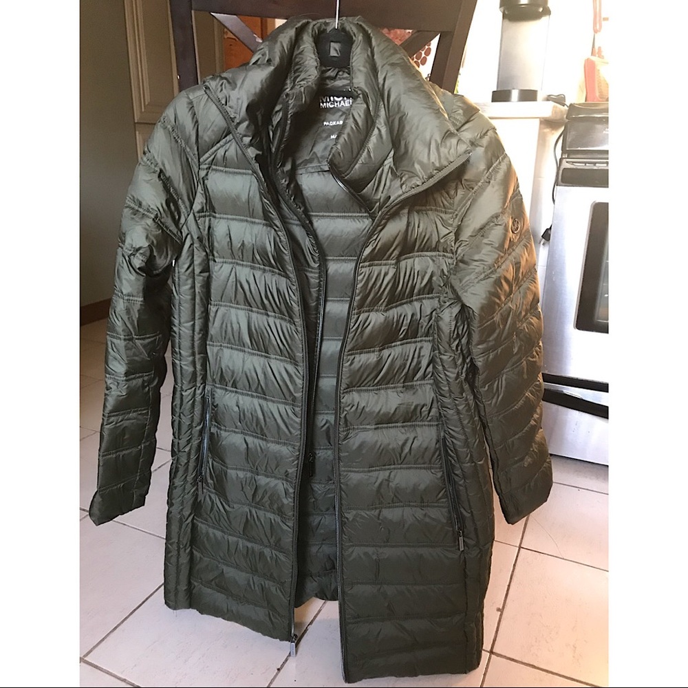 Michael Kors Green Puffer Jacket